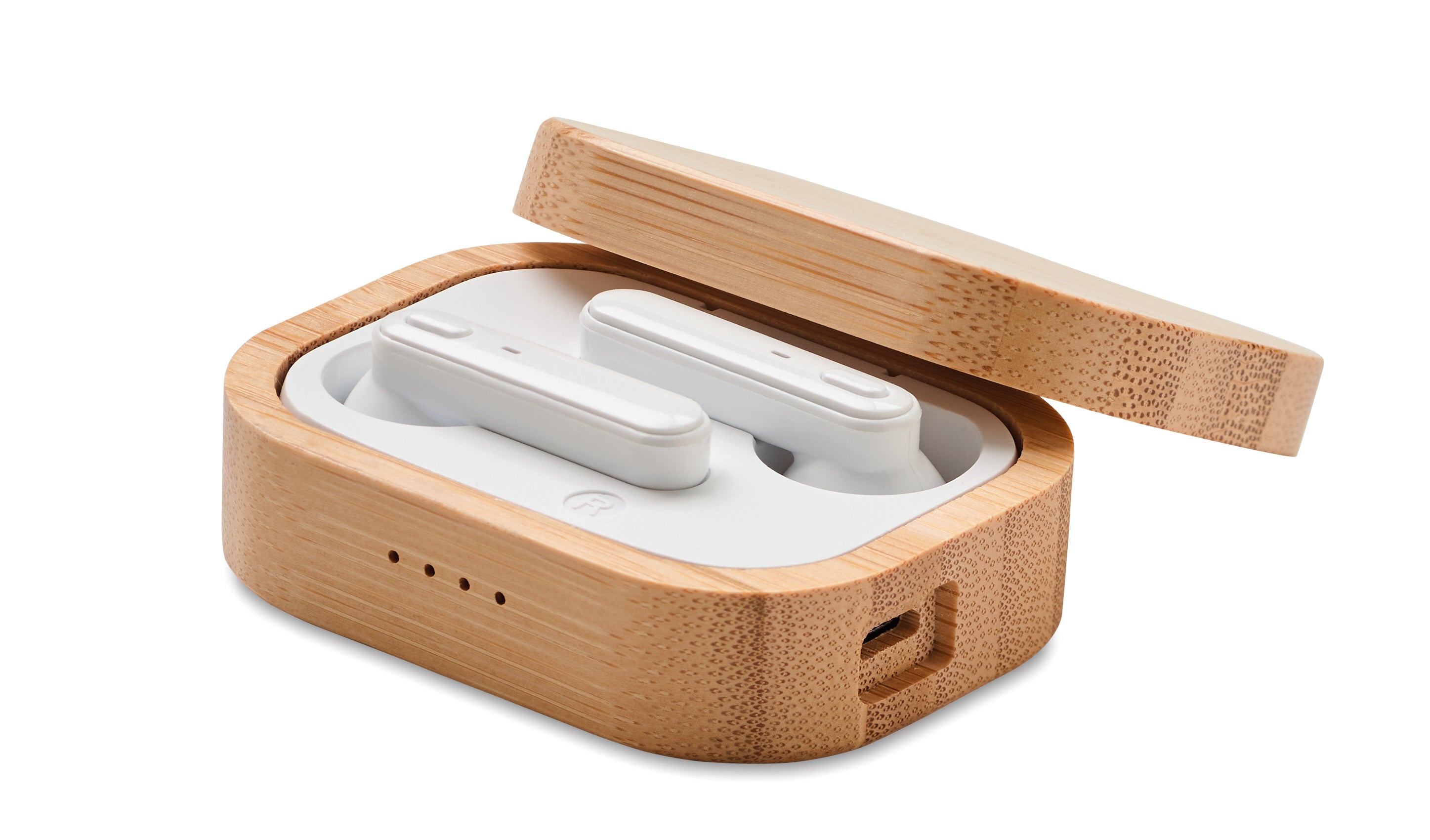Słuchawki TWS w etui z bambusa JAZZ BAMBOO