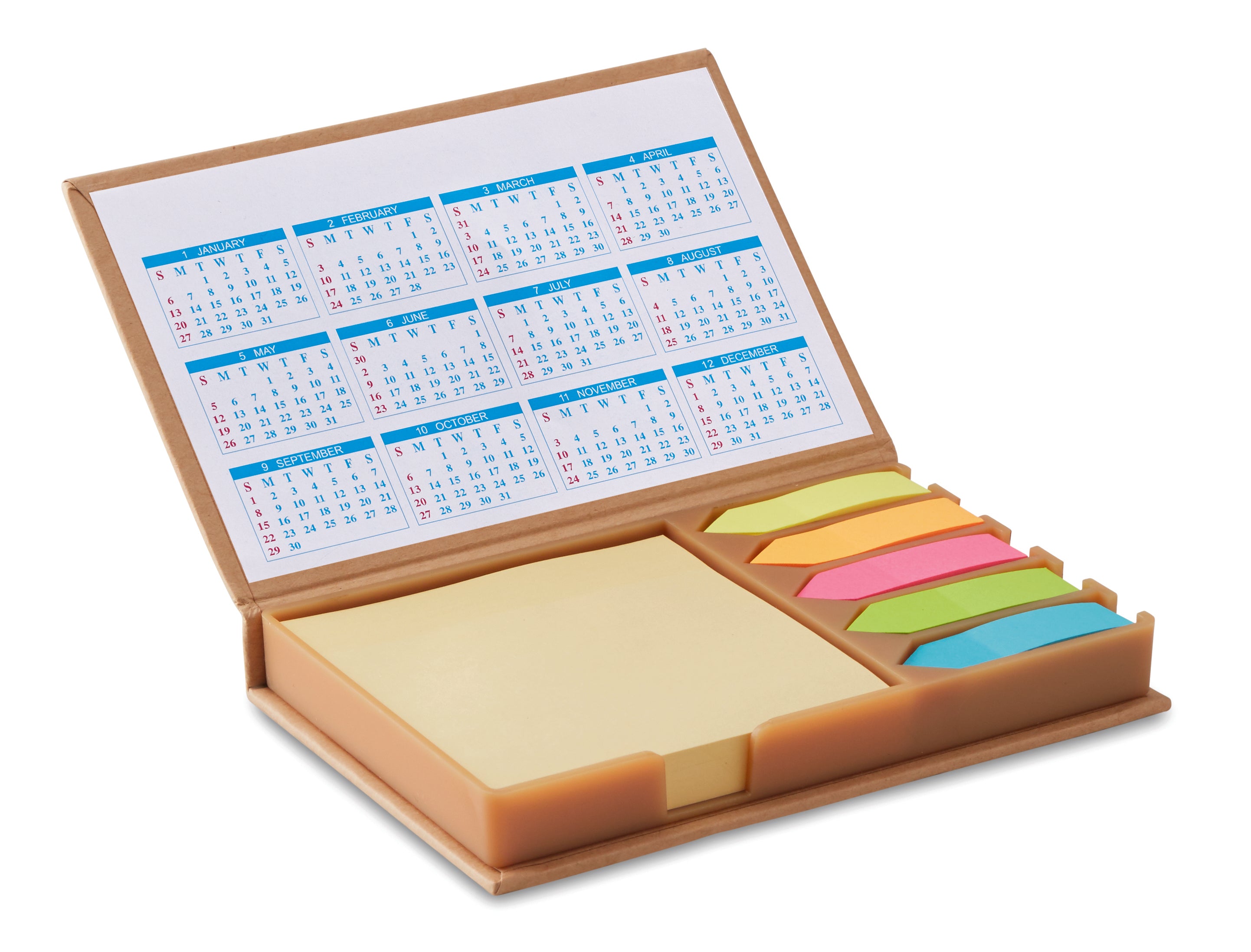 Zestaw biurkowy z kalendarzem MEMOCALENDAR