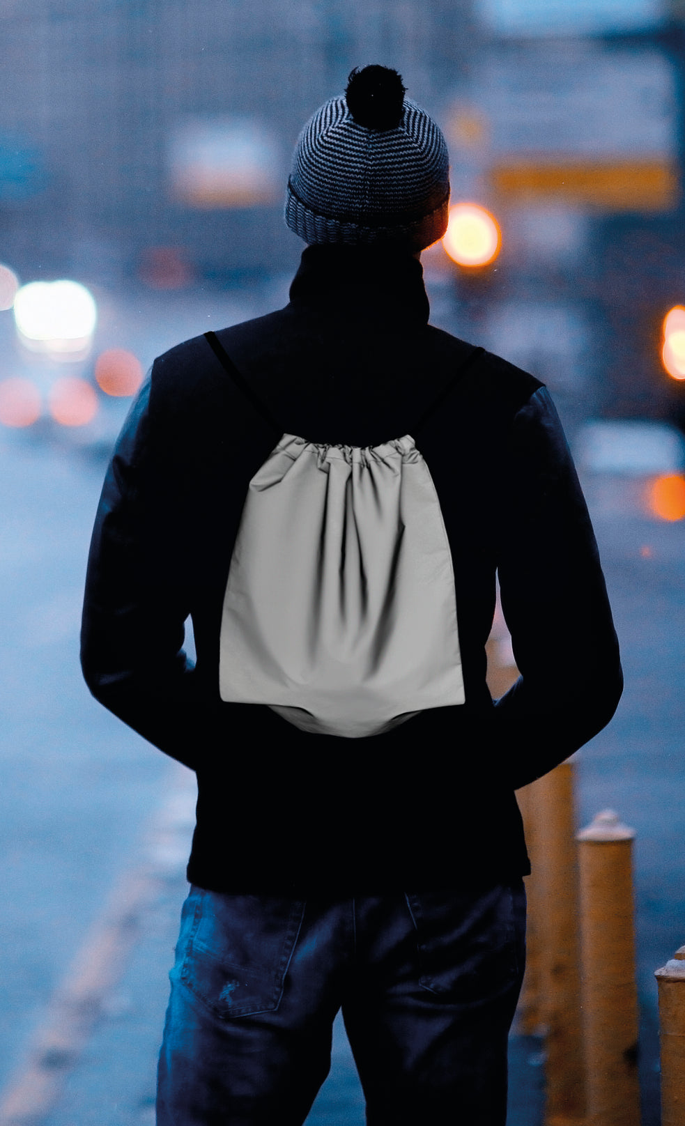 Odblaskowy plecak ze sznurkiem SHOOP REFLECTIVE