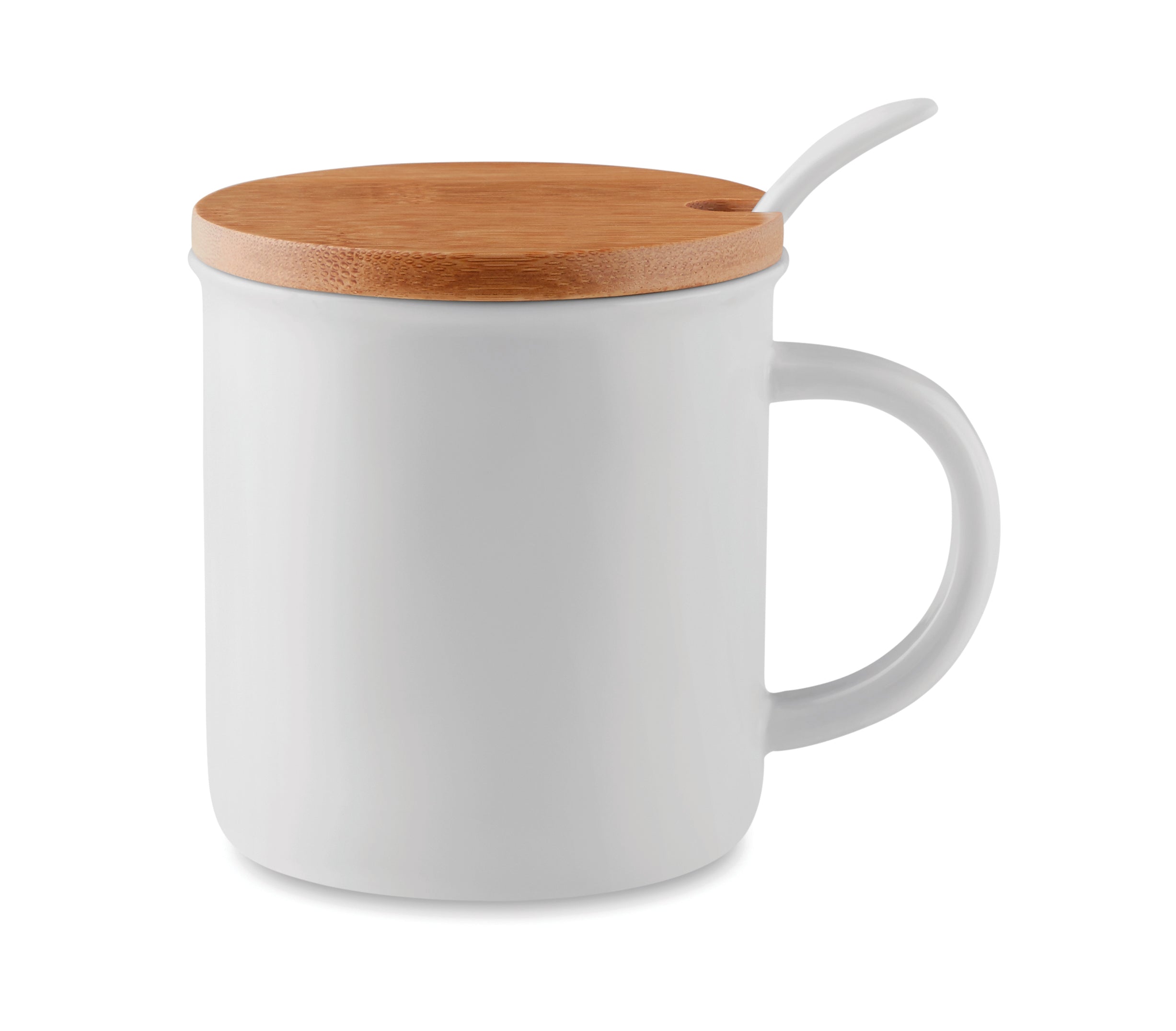 Porcelanowy kubek z łyżeczką KENYA