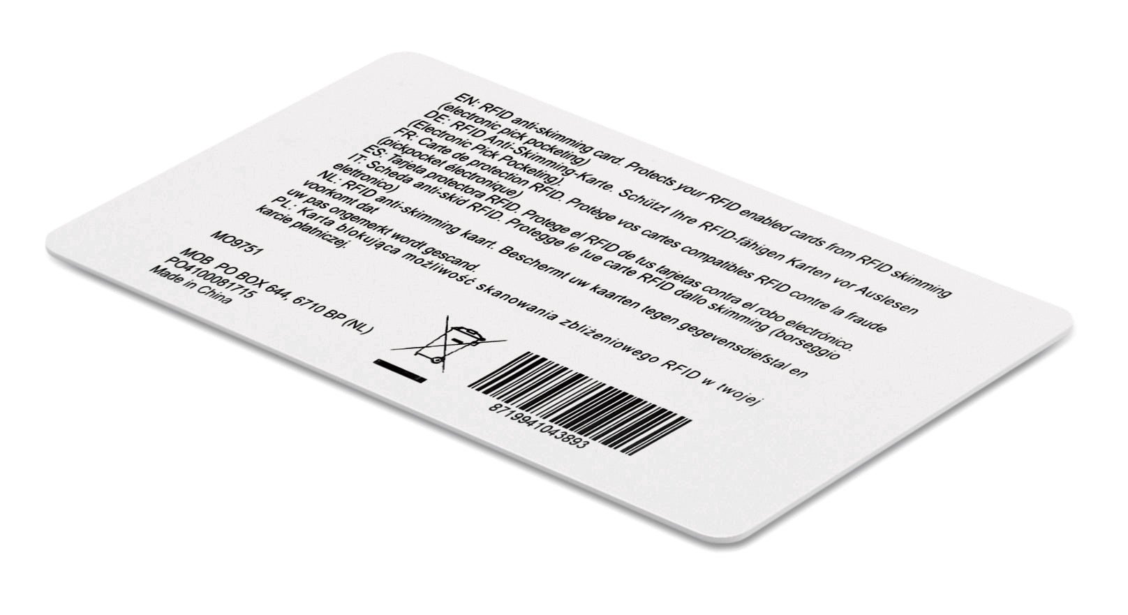 Karta RFID CUSTOS