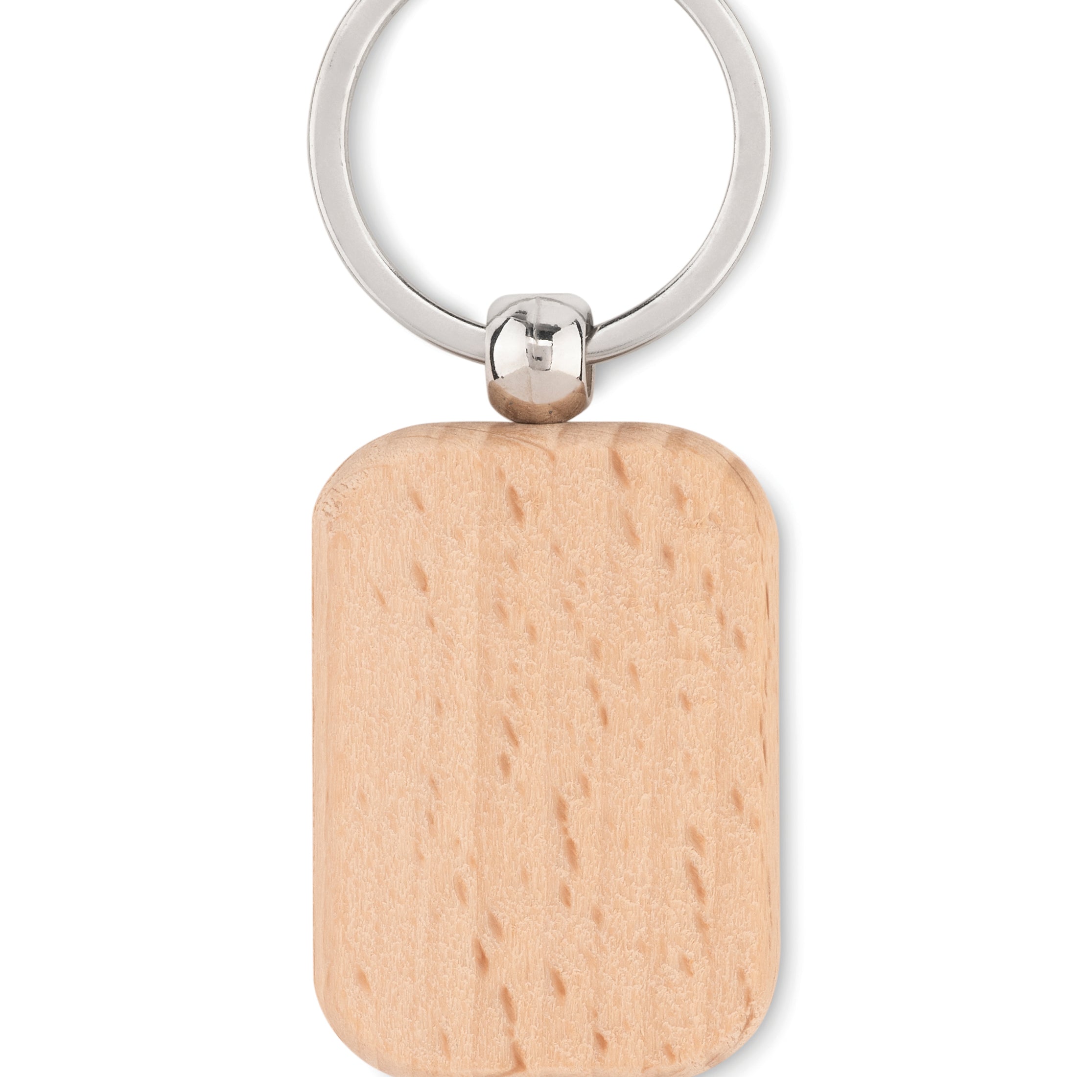 Prostokątny drewniany brelok POTY WOOD