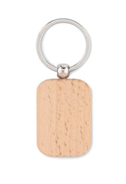 Prostokątny drewniany brelok POTY WOOD