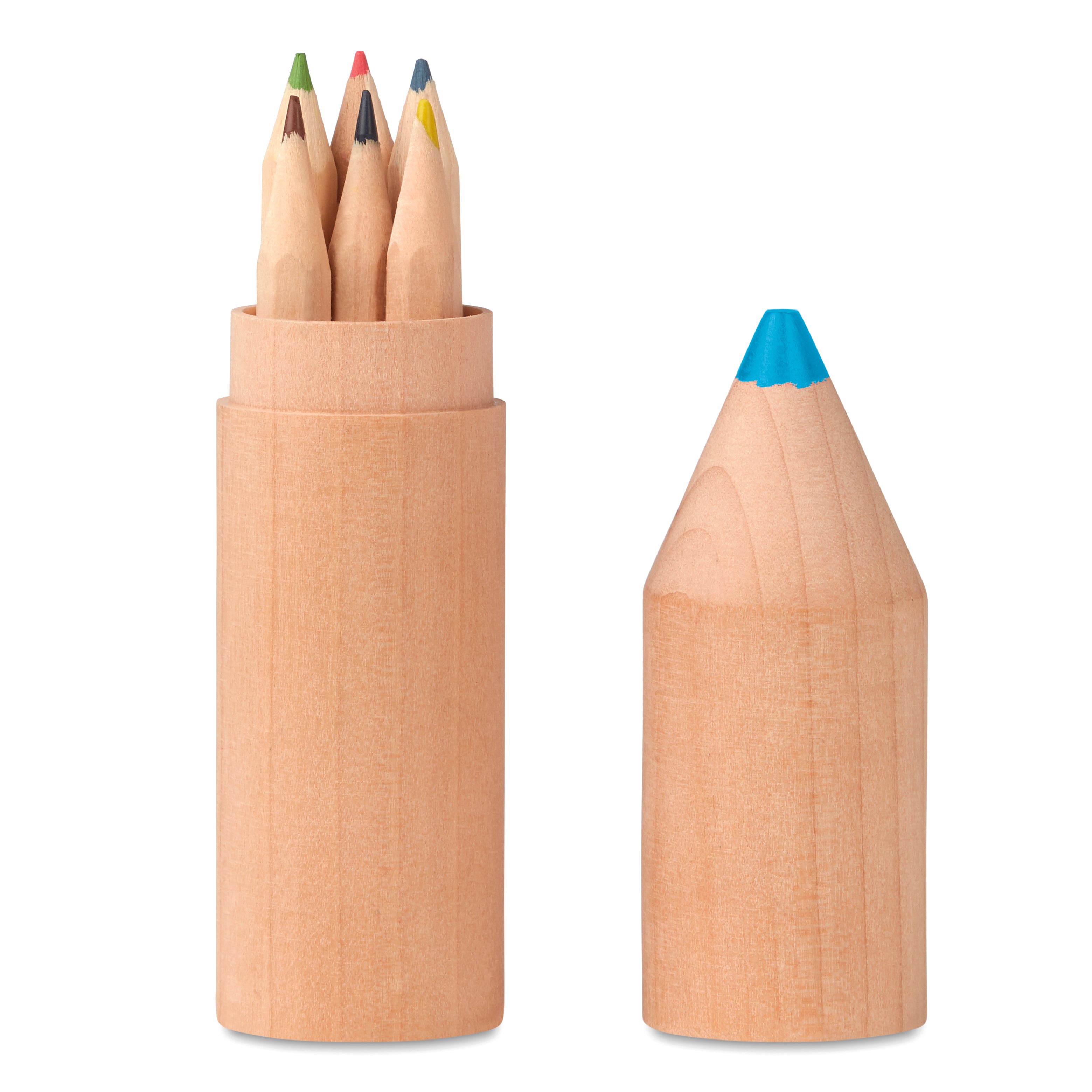 6 kredek w drewnianym pudełku PETIT COLORET